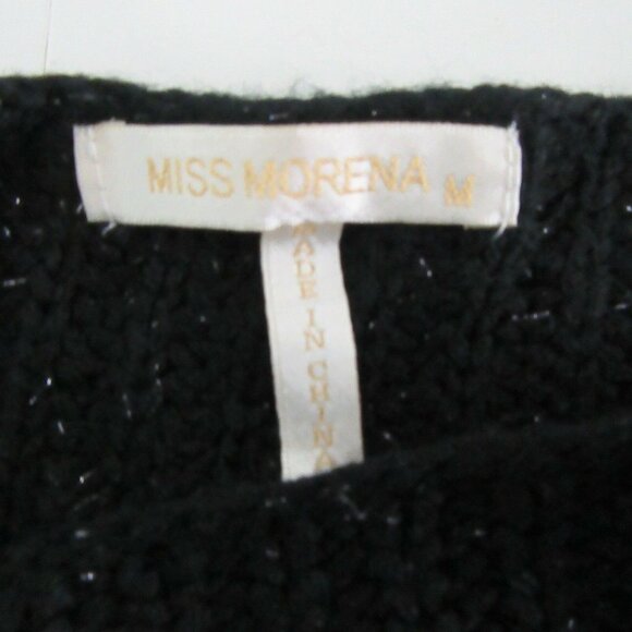 Miss Morena Black Side Zippers Sweater - Picture 6 of 8
